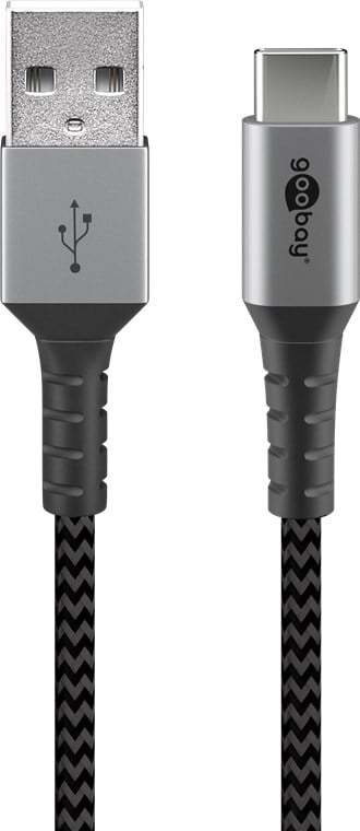 Cavo USB-C™ a USB A Connettori in Metallo e Rivestimento Tessuto 1.0m